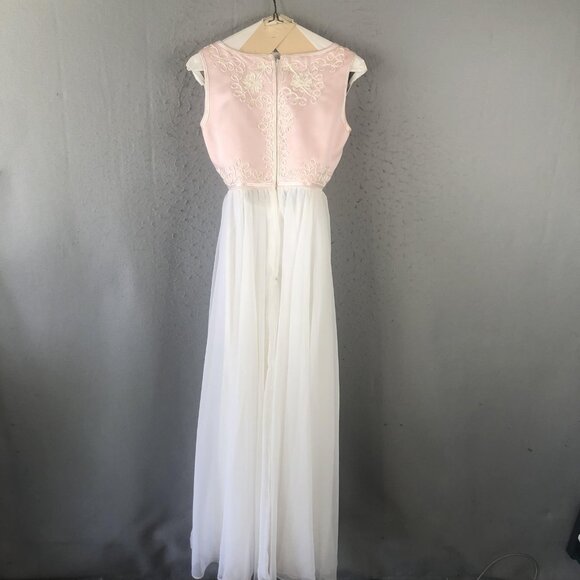 Vintage Jack Bryan Dress Womens Medium Embroidered Gown Jacket Formal 60s - Picture 3 of 16